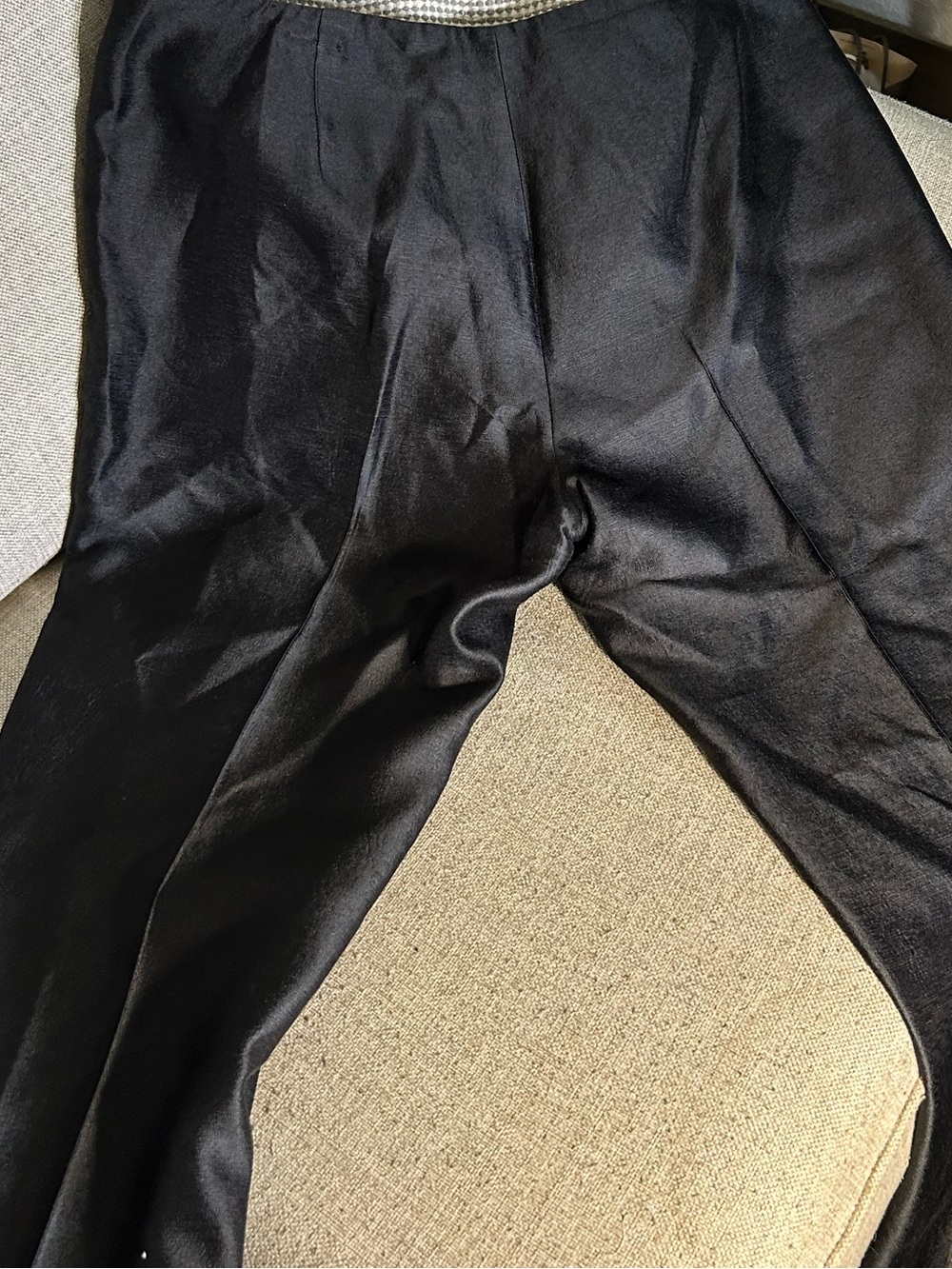 Dana Buchman Black Satin-Look Women's Dress Pants